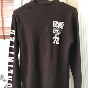 Ecko thermal brown long sleeve men’s top